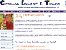 Tablet Screenshot of cetcambridge.co.uk